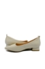 Imagine Pantofi crem din lac cu imprimeu croco OTR20005