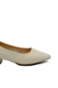 Imagine Pantofi crem din lac cu imprimeu croco OTR20005