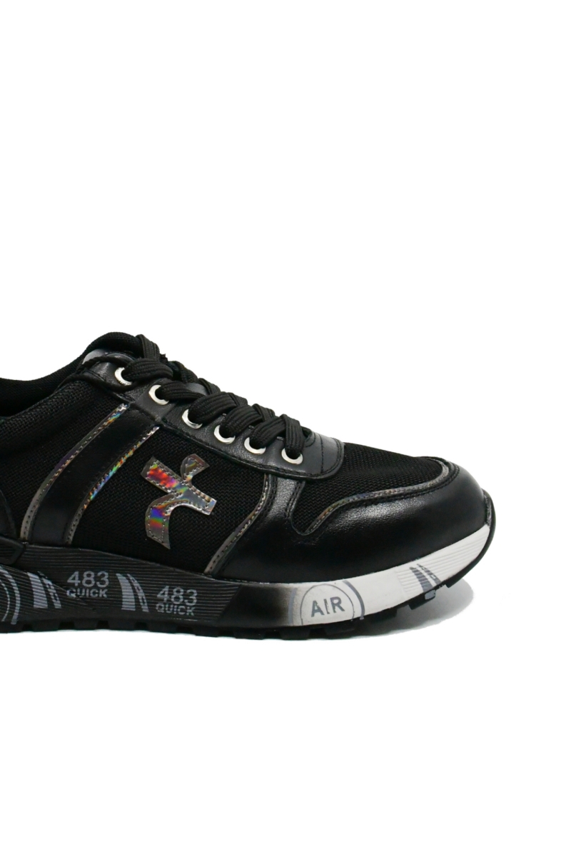 Imagine Pantofi sport Air negri din piele naturală FNX9010
