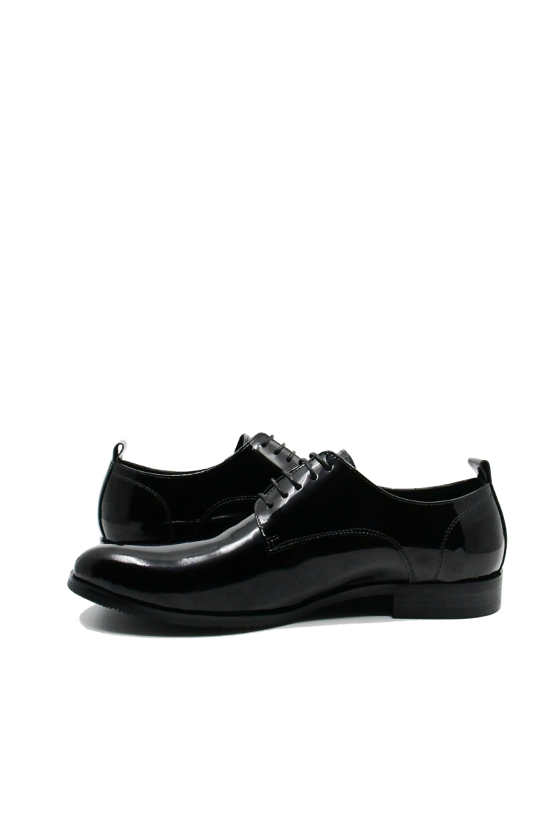 Imagine Pantofi eleganți din lac, negri, pentru bărbați FNX073-21