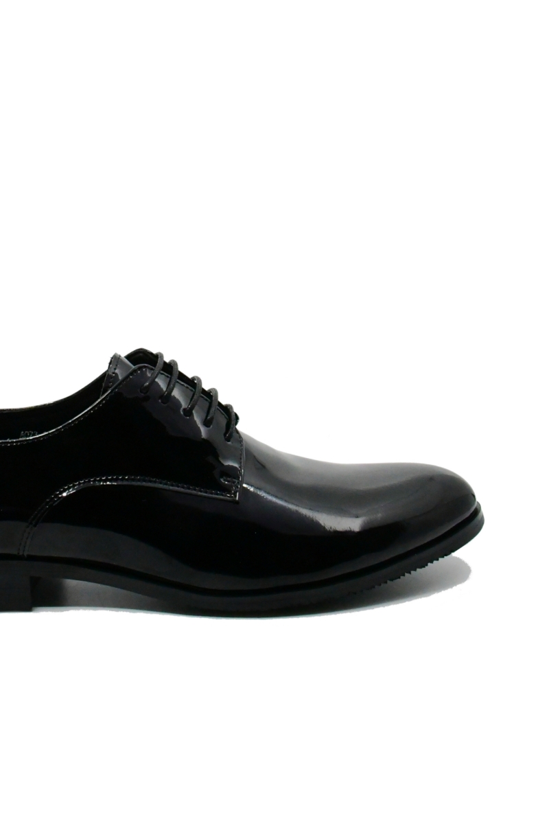 Imagine Pantofi eleganți din lac, negri, pentru bărbați FNX073-21