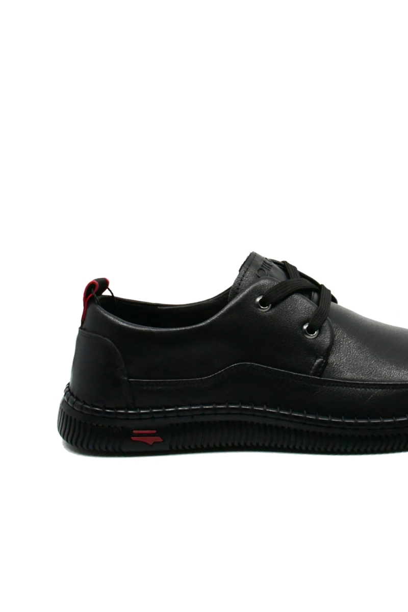 Imagine Pantofi casual-office bărbați negri din piele naturală OTR620022
