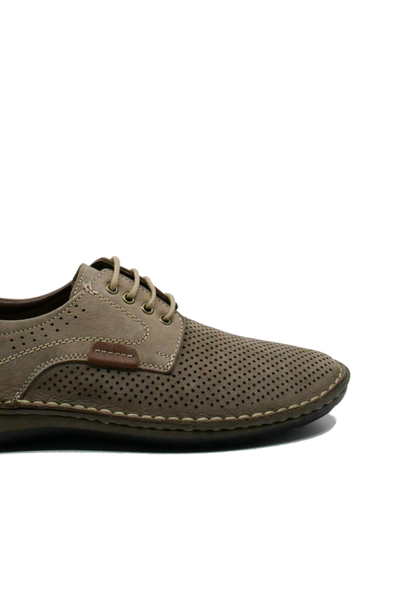 Imagine Mocasini anatomici bărbați gri, din piele naturală GOR9506