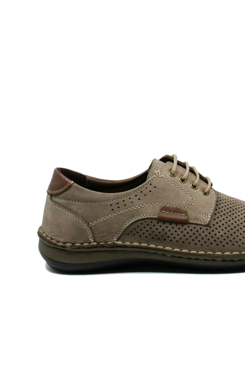 Imagine Mocasini anatomici bărbați gri, din piele naturală GOR9506