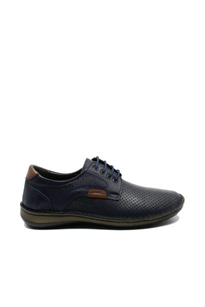 Imagine Mocasini anatomici bărbați bleumarin, din piele naturală GOR9506