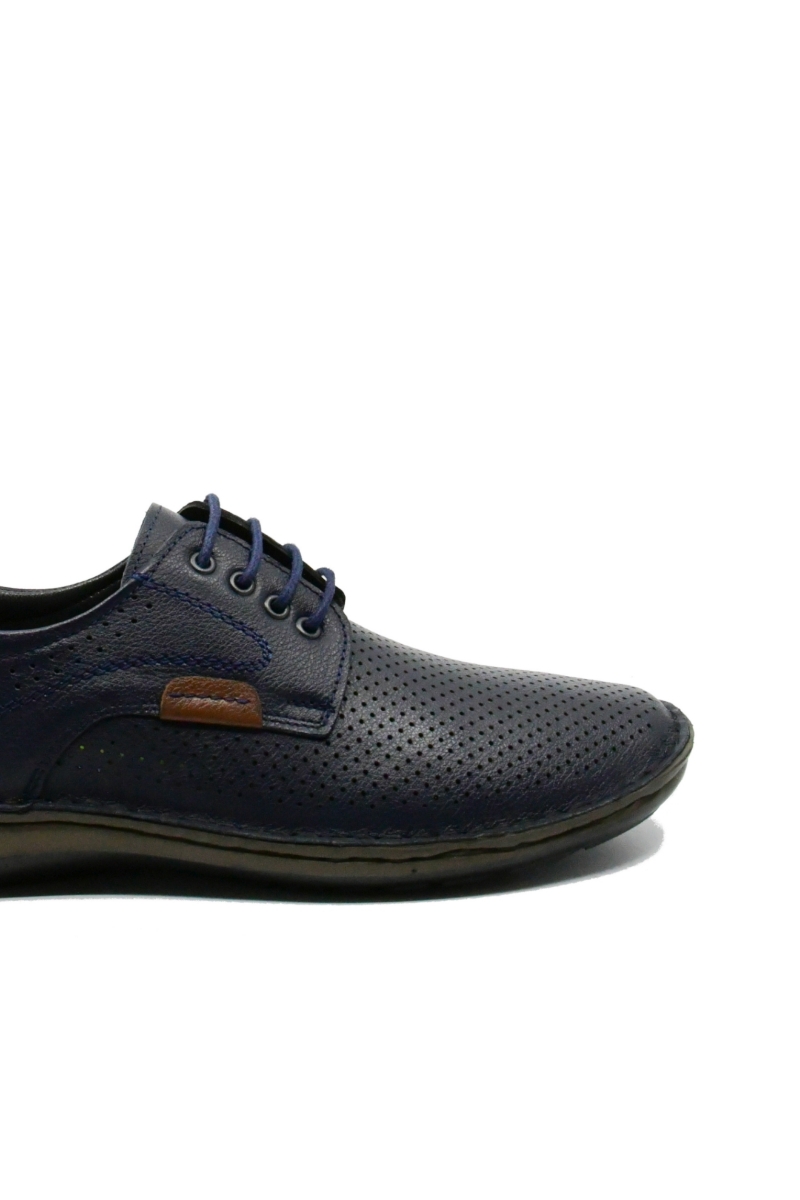 Imagine Mocasini anatomici bărbați bleumarin, din piele naturală GOR9506
