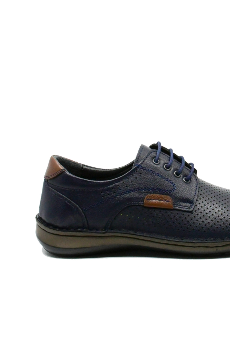 Imagine Mocasini anatomici bărbați bleumarin, din piele naturală GOR9506