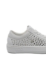 Imagine Pantofi casual sport albi perforați din piele naturală RIKL8831-80
