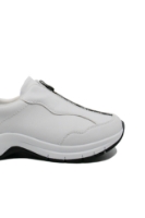 Imagine Pantofi sport din piele naturală, albi, cu fermoar în față REMD0G03-80