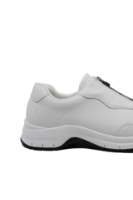 Imagine Pantofi sport din piele naturală, albi, cu fermoar în față REMD0G03-80