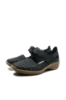 Imagine Pantofi perforați cu baretă bleumarin din piele naturală RIK41399-14