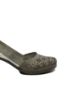 Imagine Pantofi cu toc din piele naturală bej cu model floral RIK40986-64