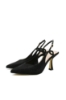 Imagine Pantofi decupați sparkle black cu toc stiletto MEN24079