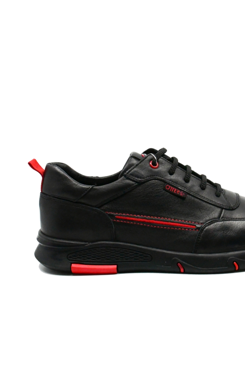 Imagine Pantofi casual-sport Casper negri din piele naturală OTR01111