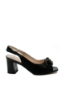 Imagine Sandale damă negre din piele snake și cristale OTR32008