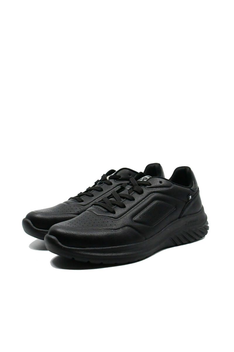 Imagine Pantofi sport Revolution negri din piele naturală RIKU0501-00