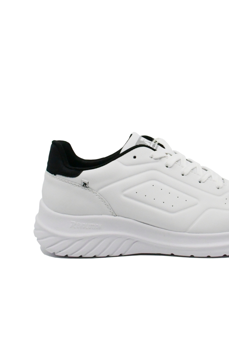 Imagine Pantofi sport Revolution albi din piele naturală RIKU0501-80