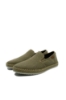 Imagine Mocasini bej bărbați din material textil cu aspect țesut RIKB5265-64