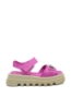 Imagine Sandale damă cu platformă, fuchsia, din piele naturală TR8102
