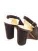 Imagine Sandale damă negre decupate din piele naturală ALG028/1