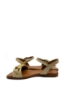Imagine Sandale damă joase cu zale decorative, gri, din piele naturală GOR143