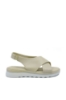 Imagine Sandale bej confortabile din piele naturală