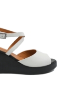 Imagine Sandale damă albe cu talpă ortopedică