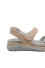 Imagine Sandale damă comode bej cu imprimeu, din piele naturală OTR12500