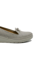 Imagine Pantofi comozi damă gri, din piele naturală CASP3502 