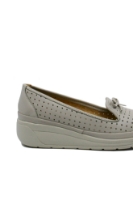 Imagine Pantofi comozi damă gri, din piele naturală CASP3502 