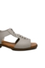 Imagine Sandale damă gri din piele naturală cu bordură împletită GOR6026