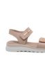 Imagine Sandale damă flatform, roz pudră, din piele naturală GOR4526