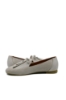 Imagine Pantofi loafer damă gri, din piele naturală cu perforații MIR7001