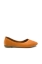 Imagine Balerini oranj din piele naturală cu model floral perforat MIR3016