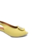Imagine Sandale damă cu toc bloc, galben deschis, din piele naturală MIR507