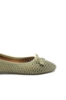 Imagine Balerini damă kaki din piele naturală cu model perforat plasă MIR3043