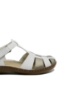 Imagine Pantofi comozi cu decupaje albi cu gri din piele naturală RIK45869-80