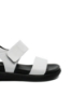 Imagine Sandale damă albe din piele naturală cu talpa dublă GOR736