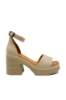 Imagine Sandale damă ultra chunky, bej, din piele naturală MIR10258