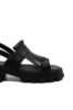 Imagine Sandale damă cu platformă negre, din piele naturală LF357