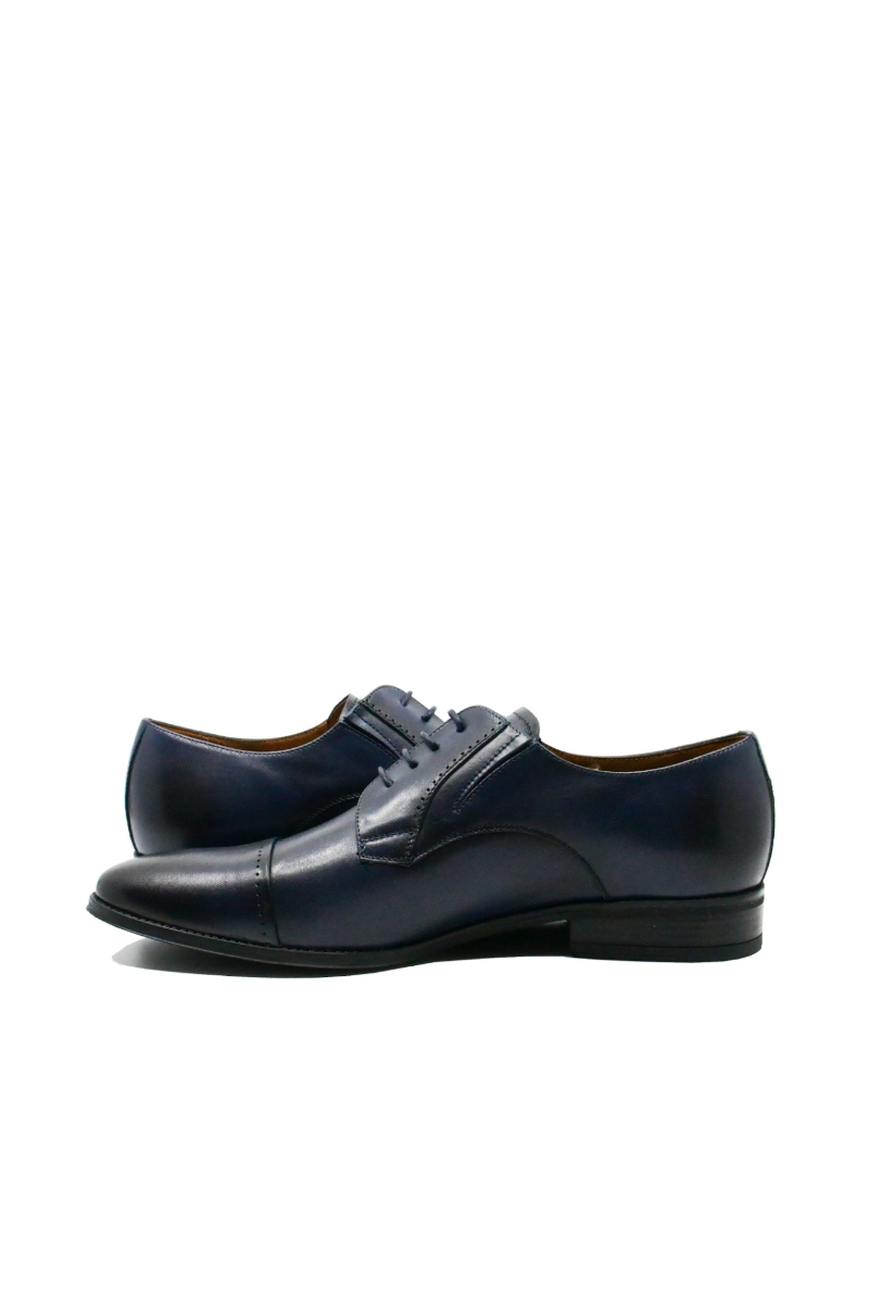 Imagine Pantofi eleganți Denis stil oxford bleumarin, din piele naturală 6850VITBLUE