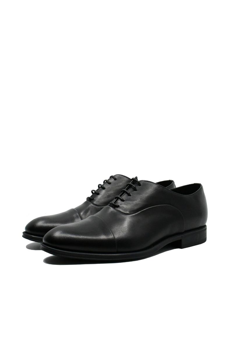 Imagine Pantofi eleganți clasici Denis negri din piele naturală 7070VITN