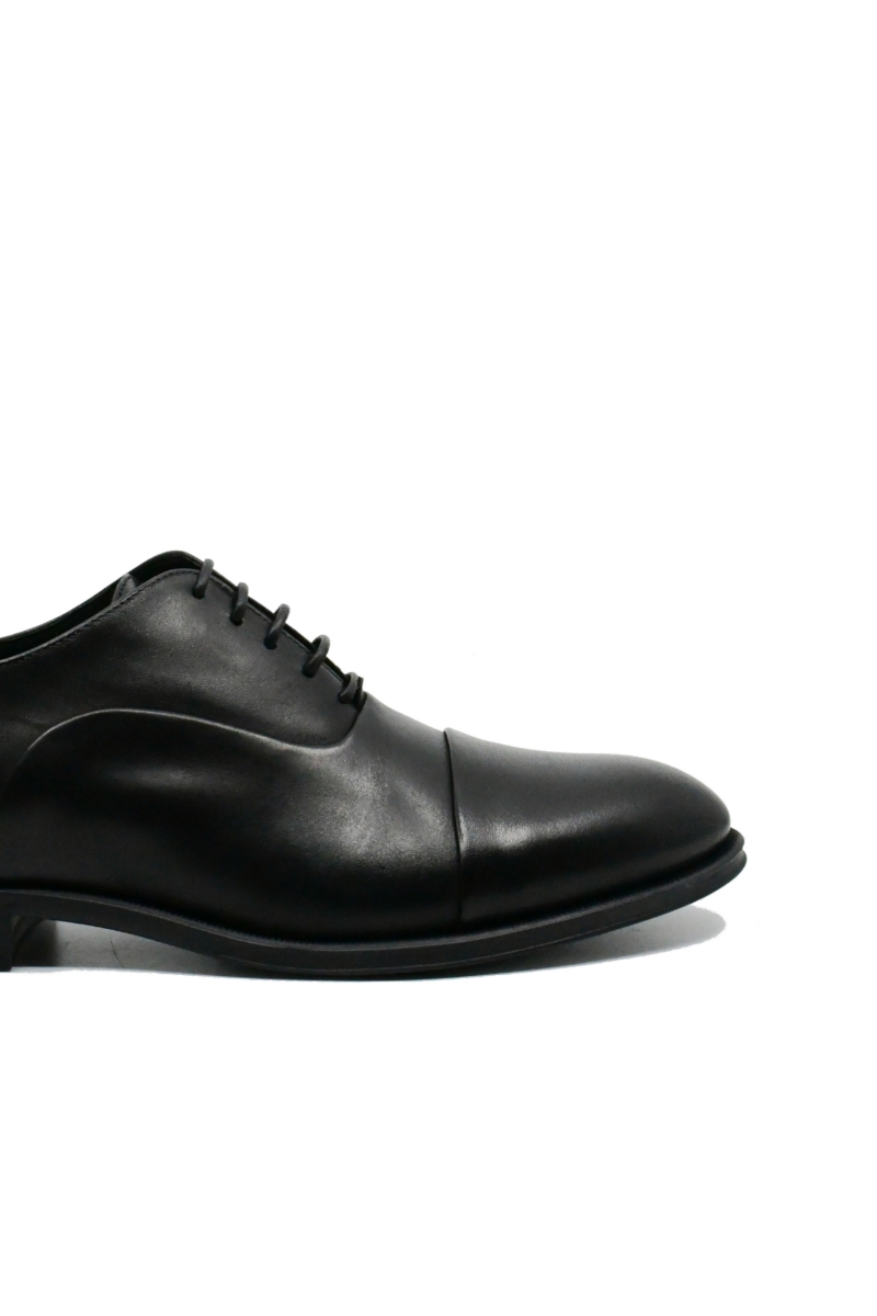 Imagine Pantofi eleganți clasici Denis negri din piele naturală 7070VITN