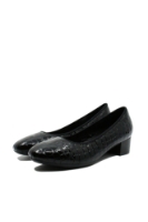 Imagine Pantofi damă negri din lac, cu efect croco RIK49260-02