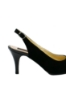 Imagine Pantofi decupați stiletto negri, din piele întoarsă SORD24
