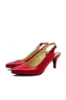 Imagine Pantofi decupați stiletto roșii, din piele naturală SORD24