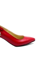 Imagine Pantofi decupați stiletto roșii, din piele naturală SORD24