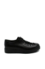 Imagine Pantofi casual cu șireturi până la vârf, negri, din piele naturală FLO899
