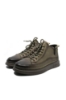 Imagine Ghete bărbați stil sport gri, din piele naturală FNX99336