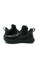 Imagine Ghete model sport bărbați negre, din piele naturală FNX82361-10